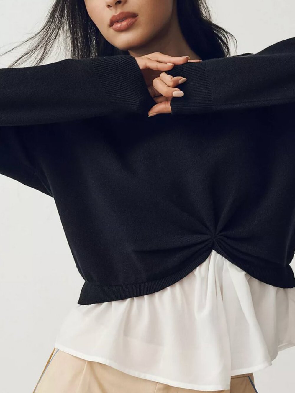 Maeve The Gemini Twofer Pullover Sweater Secondhand